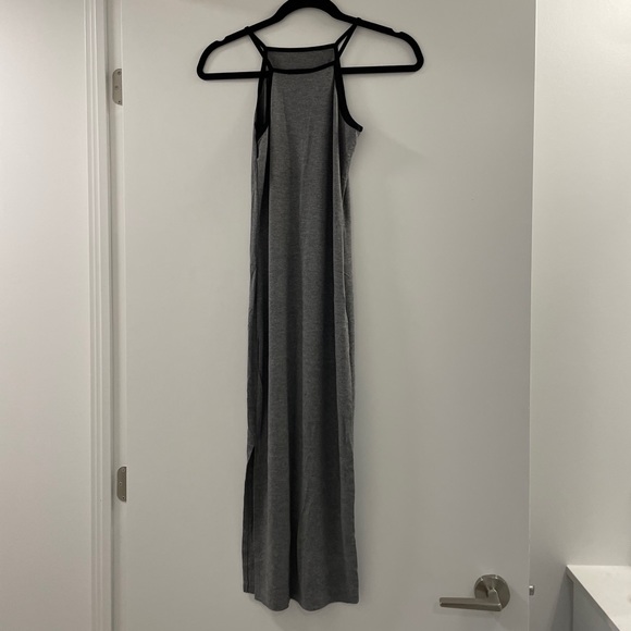 Gray dress midi - Picture 3 of 4